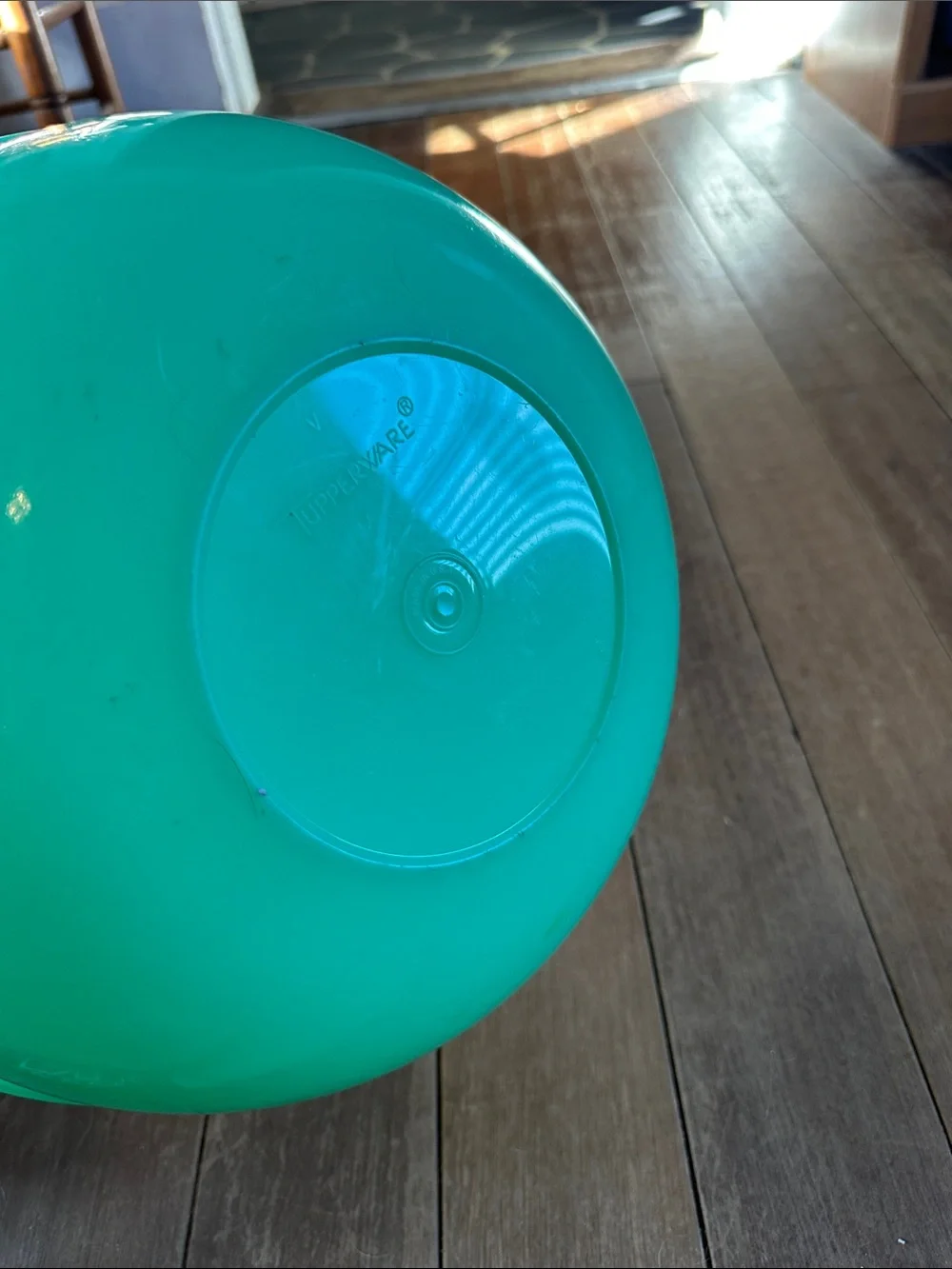 Vintage green Tupperware large bowl